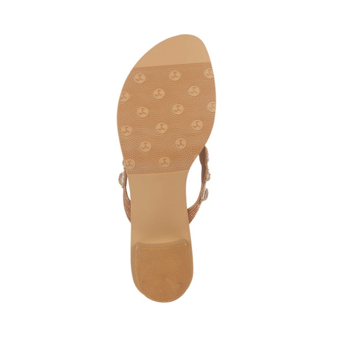 Mochi Women Antic-gold Party Sandals (SKU: 35-1636-28-37)