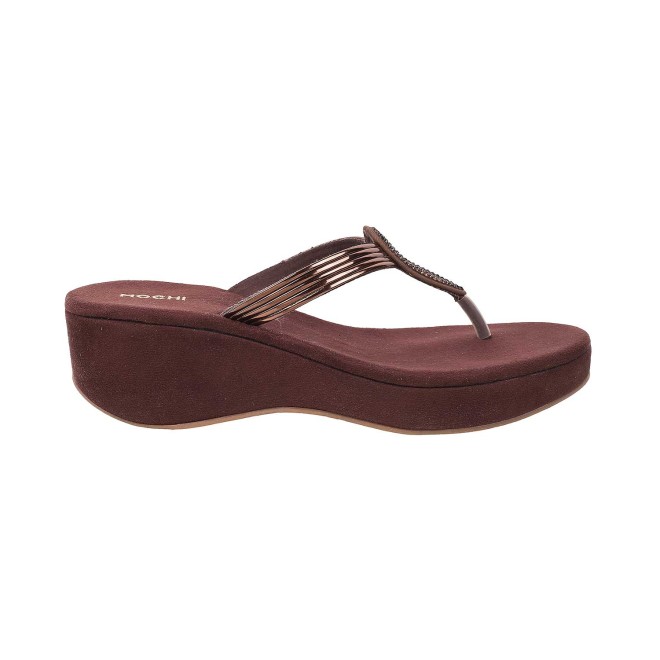 Mochi Women Bronze Casual Sandals (SKU: 35-165-46-36)