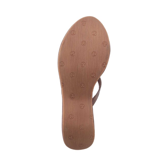 Mochi Women Bronze Casual Sandals (SKU: 35-165-46-36)
