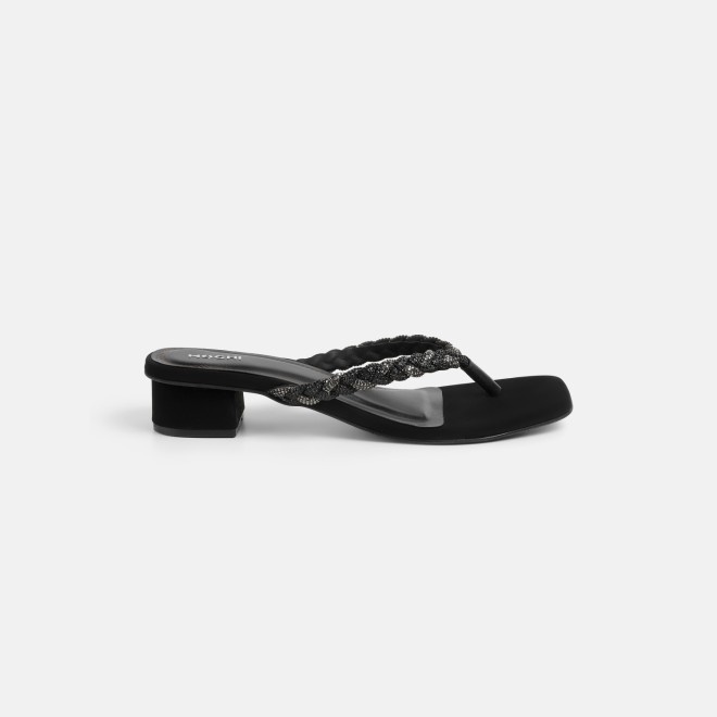 Mochi Women Gun-metal Party Slippers (SKU: 35-1696-29-36)