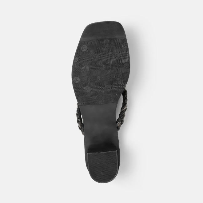 Mochi Women Gun-metal Party Slippers (SKU: 35-1696-29-36)