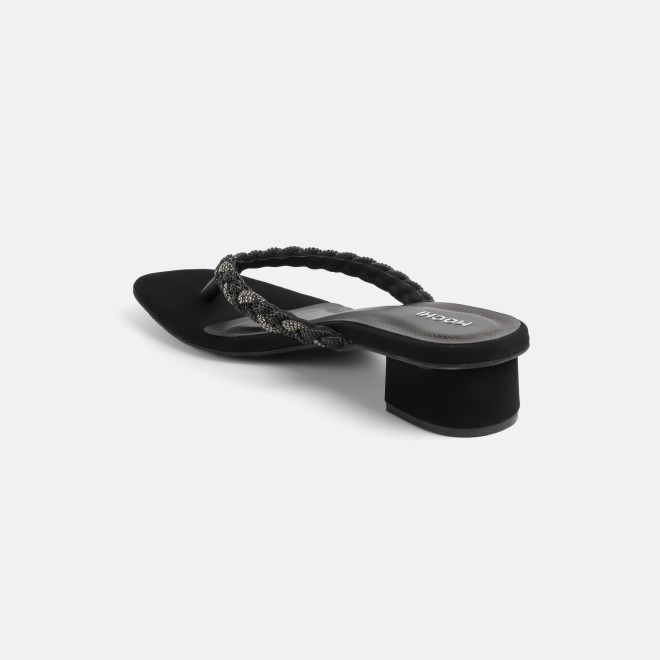 Mochi Women Gun-metal Party Slippers (SKU: 35-1696-29-36)