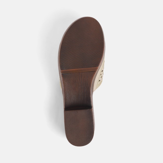 Mochi Women Beige Casual Slip Ons (SKU: 35-1747-20-36)