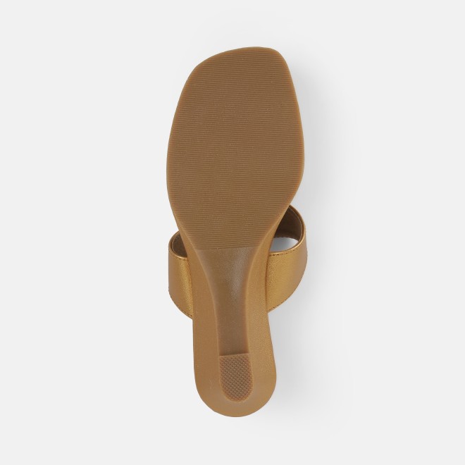 Mochi Women Antic-gold Party Slip Ons (SKU: 35-1755-28-36)