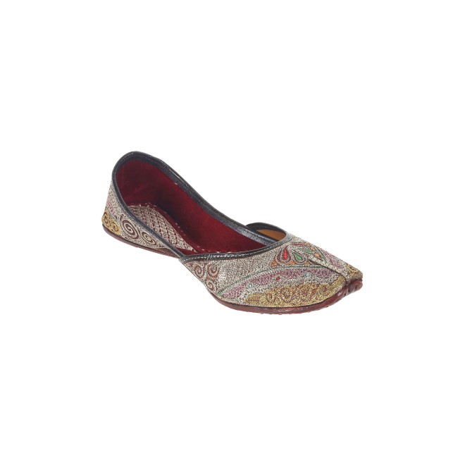 Mochi Women Antique-Gold Ethnic Mojaris (SKU: 35-1825-28-36)