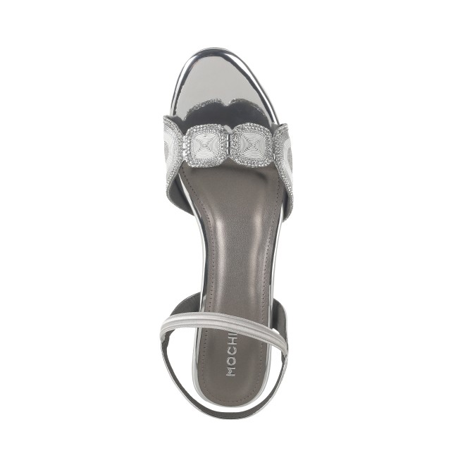Mochi Women Silver Party Sandals (SKU: 35-1830-27-36)