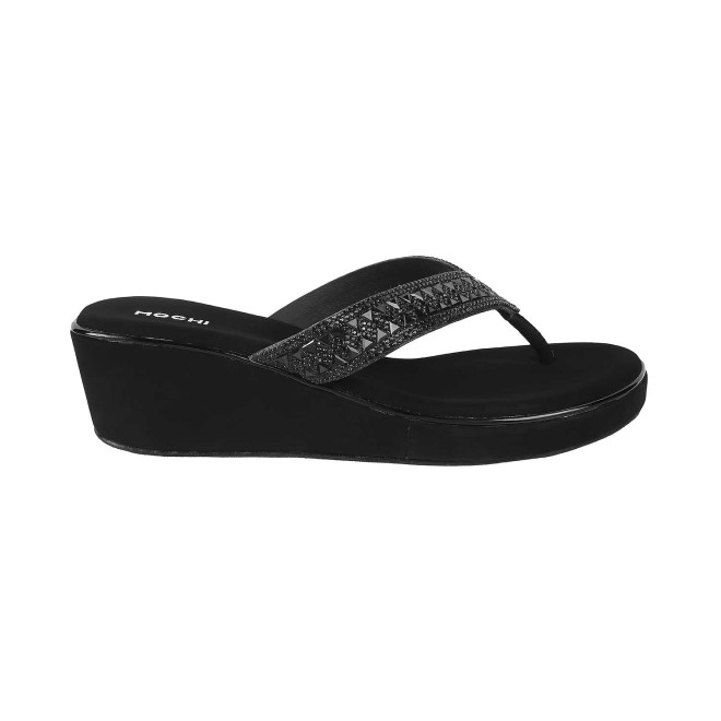 Mochi Women Black Casual Sandals (SKU: 35-185-11-36)