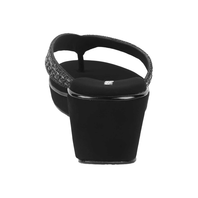 Mochi Women Black Casual Sandals (SKU: 35-185-11-36)