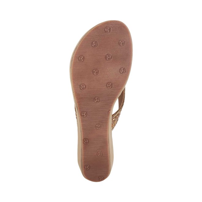 Mochi Women Antique-Gold Casual Sandals (SKU: 35-185-28-36)
