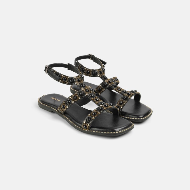 Mochi Women Black Casual Gladiators (SKU: 35-1999-11-36)