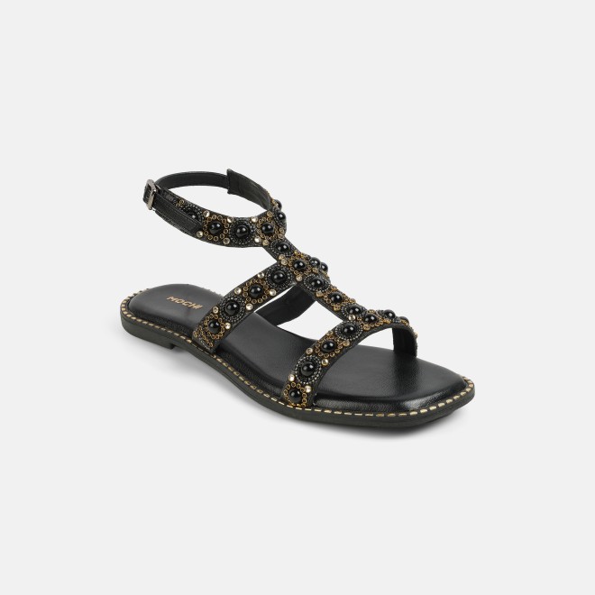Mochi Women Black Casual Gladiators (SKU: 35-1999-11-36)