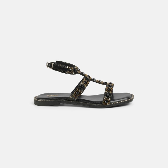 Mochi Women Black Casual Gladiators (SKU: 35-1999-11-36)
