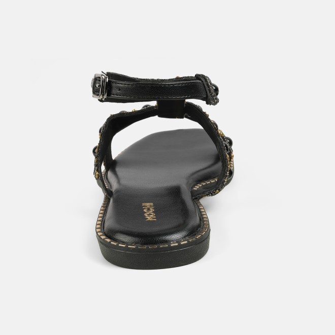 Mochi Women Black Casual Gladiators (SKU: 35-1999-11-36)