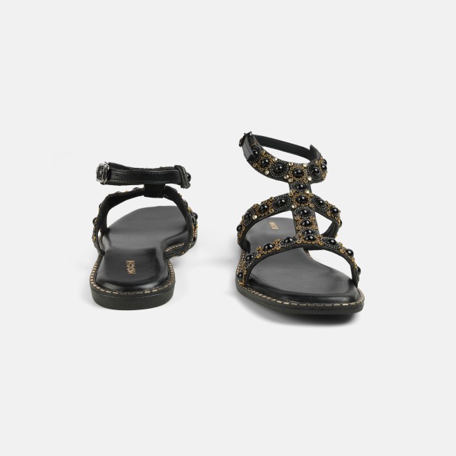 Mochi Women Black Casual Gladiators (SKU: 35-1999-11-36)