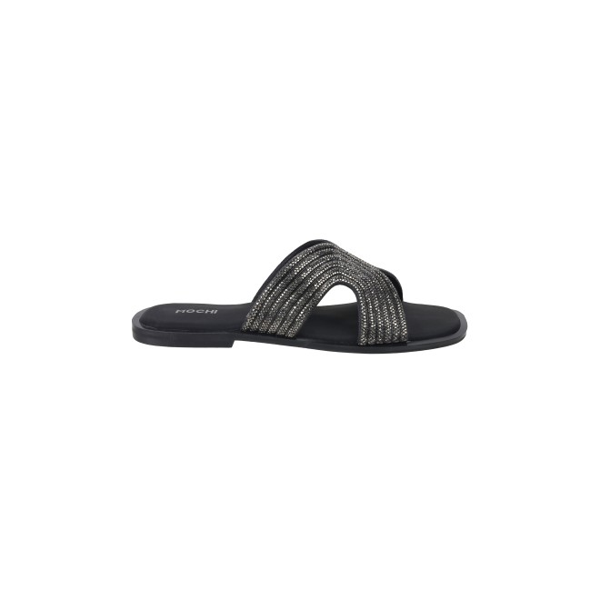 Mochi Women Black Casual Slip Ons (SKU: 35-2004-11-36)