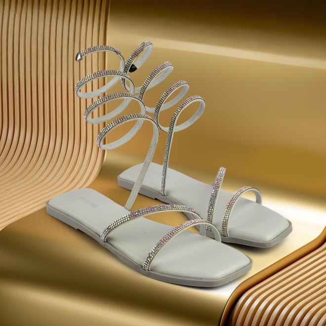 Mochi Women Silver Party Gladiators