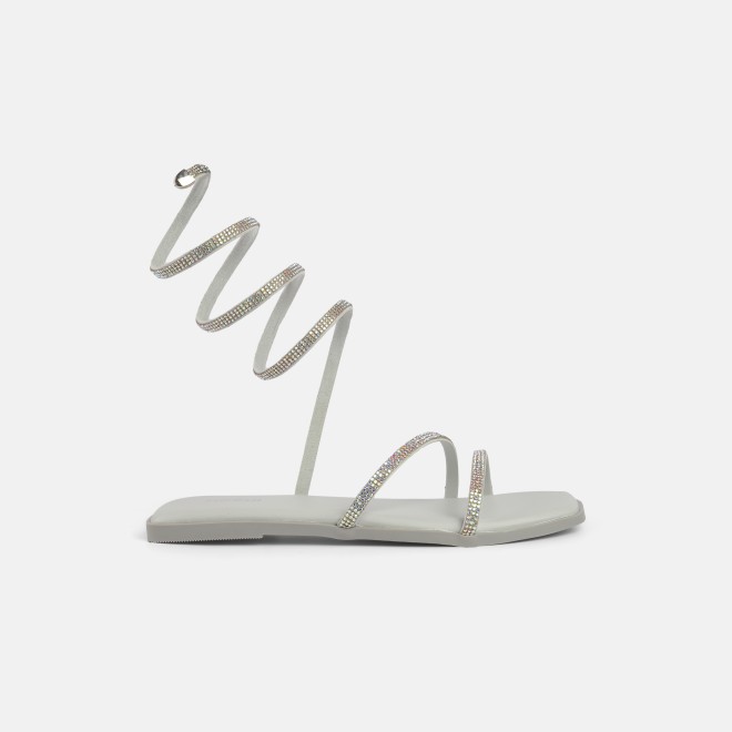 Mochi Women Silver Party Gladiators (SKU: 35-2066-27-38)