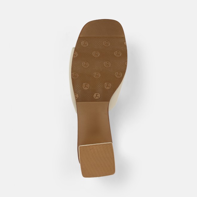 Mochi Women Beige Party Slip Ons (SKU: 35-2081-20-37)