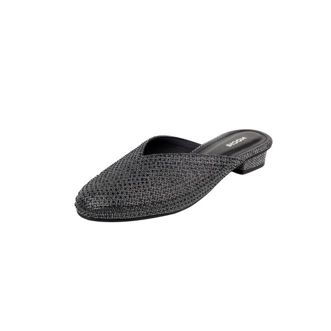 Mochi Women Black Ethnic Slip Ons (SKU: 35-2089-11-36)