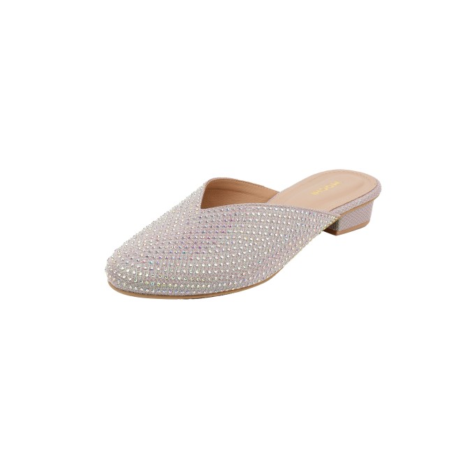 Mochi Women Gold Ethnic Slip Ons (SKU: 35-2089-15-36)