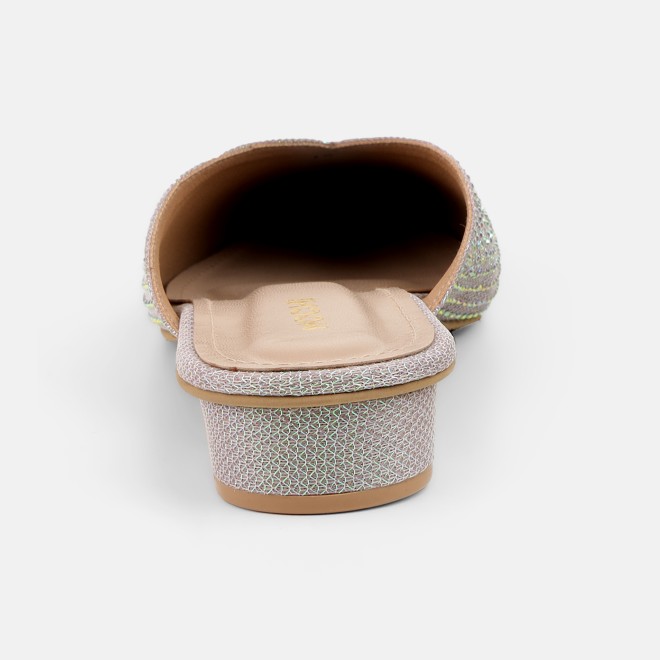 Mochi Women Gold Ethnic Slip Ons (SKU: 35-2089-15-36)