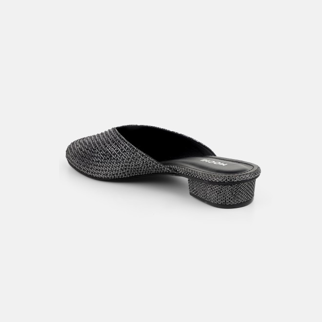 Mochi Women Black Ethnic Slip Ons (SKU: 35-2089-11-36)