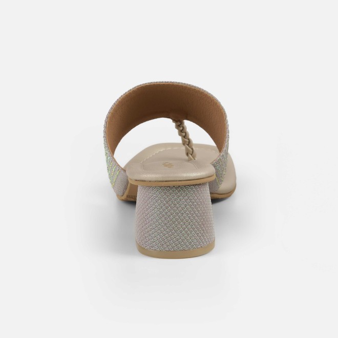 Mochi Women Gold Ethnic Slip Ons (SKU: 35-2091-15-36)
