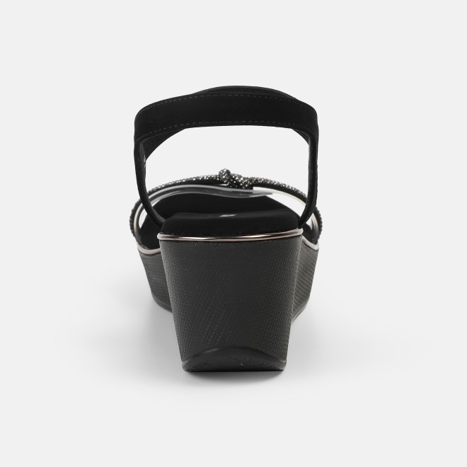 Mochi Women Black Casual Sandals (SKU: 35-2123-11-38)