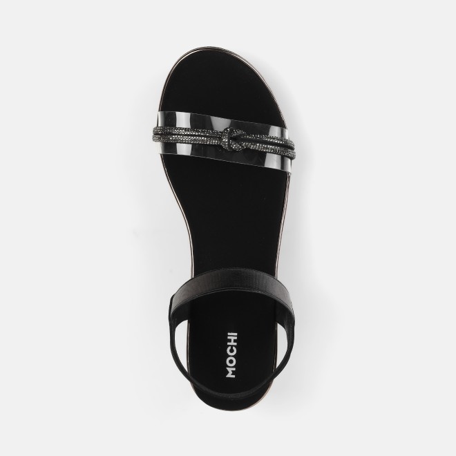Mochi Women Black Casual Sandals (SKU: 35-2123-11-38)