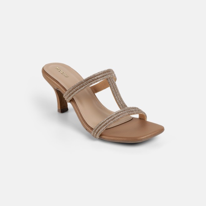 Mochi Women Antic-gold Party Slip Ons (SKU: 35-2354-28-36)