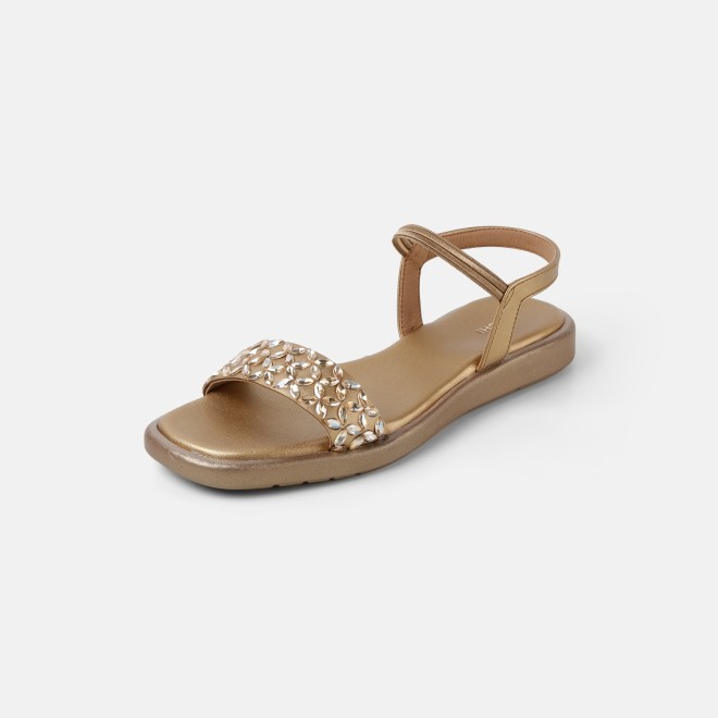 Mochi Women Antic-gold Casual Sandals (SKU: 35-2373-28-36)