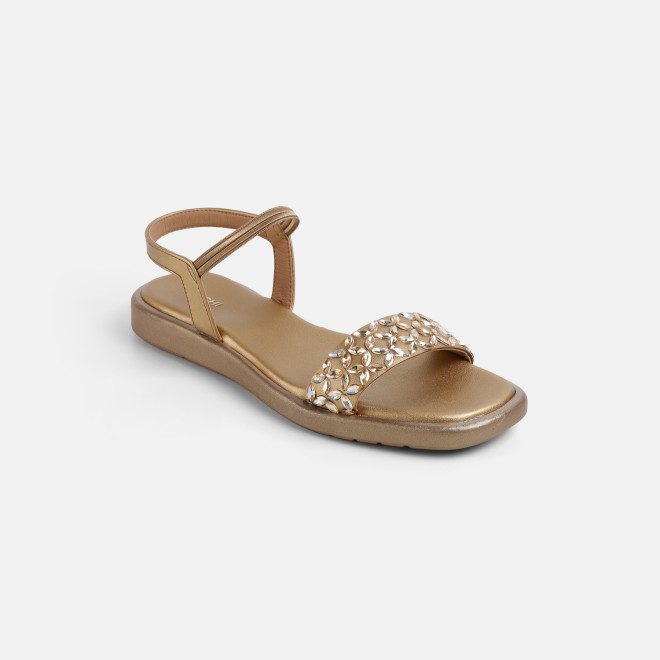 Mochi Women Antic-gold Casual Sandals (SKU: 35-2373-28-36)