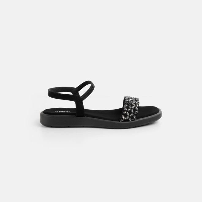Mochi Women Black Casual Sandals (SKU: 35-2373-11-36)