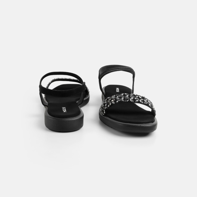 Mochi Women Black Casual Sandals (SKU: 35-2373-11-36)
