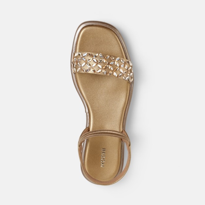 Mochi Women Antic-gold Casual Sandals (SKU: 35-2373-28-36)