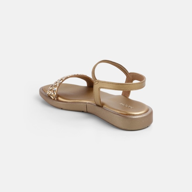 Mochi Women Antic-gold Casual Sandals (SKU: 35-2373-28-36)