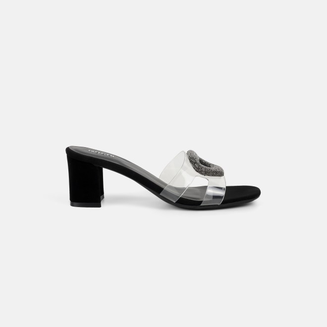 Mochi Women Black Casual Slip Ons (SKU: 35-2423-11-36)