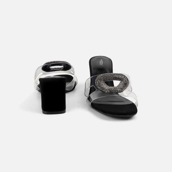 Mochi Women Black Casual Slip Ons (SKU: 35-2423-11-36)