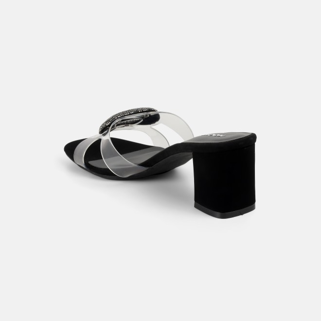 Mochi Women Black Casual Slip Ons (SKU: 35-2423-11-36)