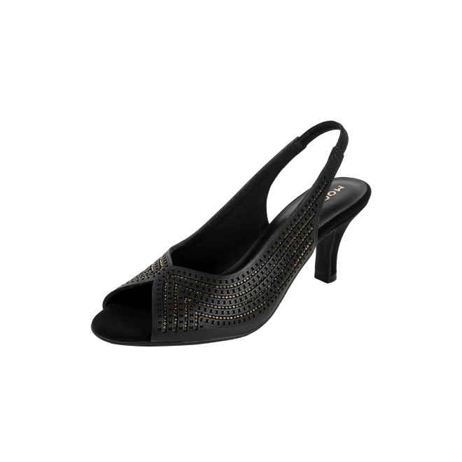 Mochi Women Black Party Sandals (SKU: 35-2426-11-36)