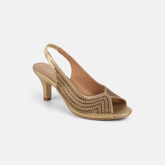 Mochi Women Antic-gold Party Sandals (SKU: 35-2426-28-36)