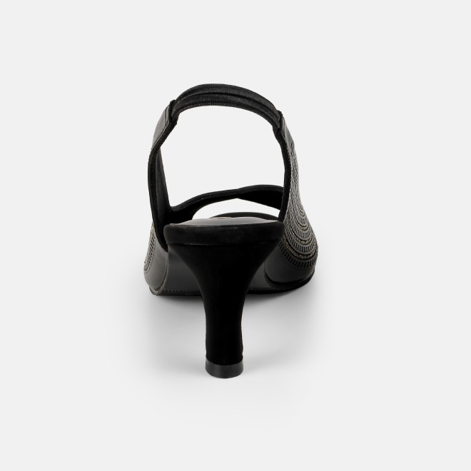 Mochi Women Black Party Sandals (SKU: 35-2426-11-36)