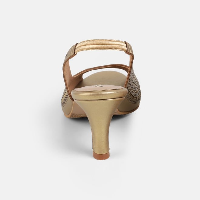 Mochi Women Antic-gold Party Sandals (SKU: 35-2426-28-36)