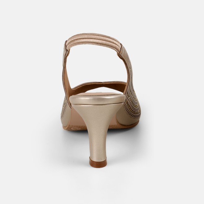 Mochi Women Rose-gold Party Sandals (SKU: 35-2426-52-39)