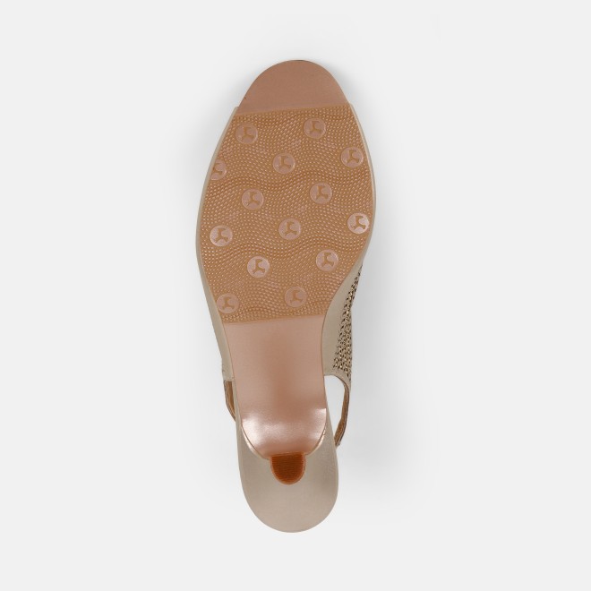 Mochi Women Rose-gold Party Sandals (SKU: 35-2426-52-39)
