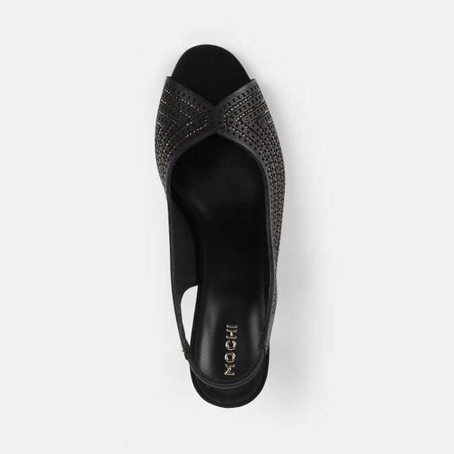 Mochi Women Black Party Sandals (SKU: 35-2426-11-36)