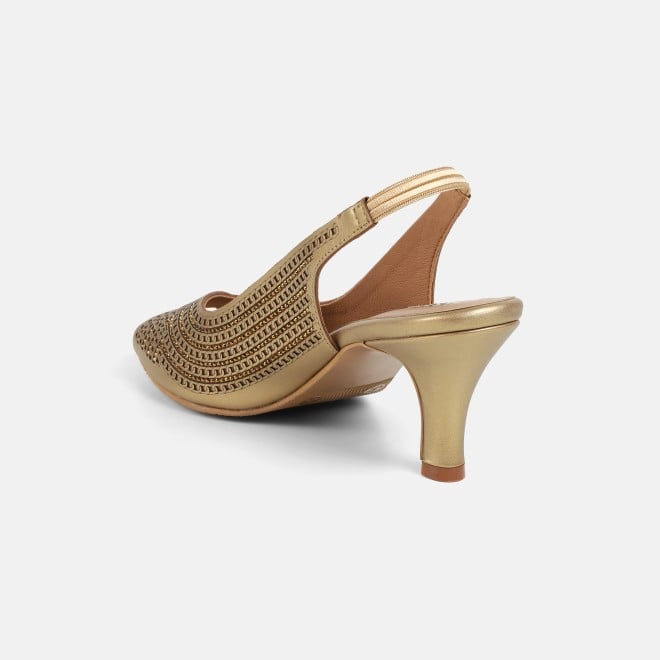 Mochi Women Antic-gold Party Sandals (SKU: 35-2426-28-36)