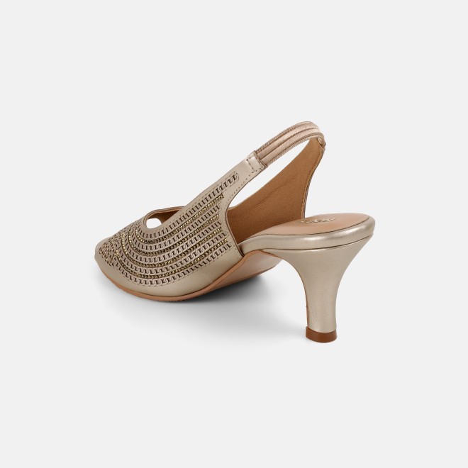Mochi Women Rose-gold Party Sandals (SKU: 35-2426-52-39)