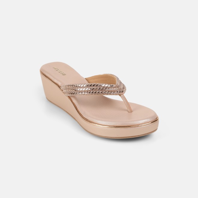 Mochi Women Rose-gold Casual Slip Ons (SKU: 35-2435-52-36)