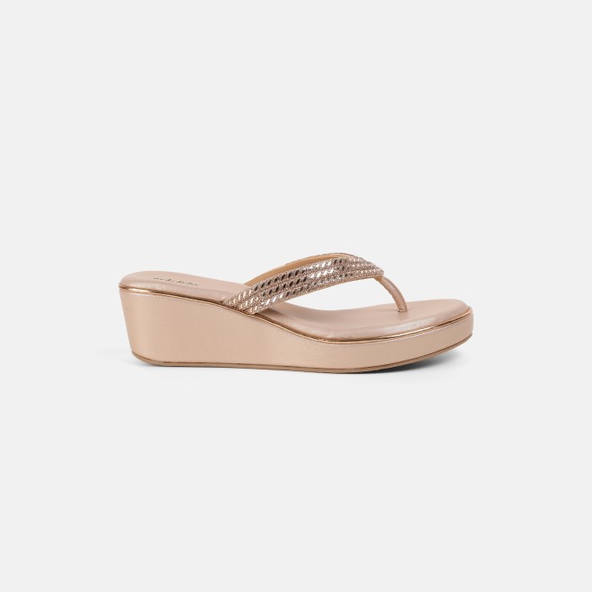 Mochi Women Rose-gold Casual Slip Ons (SKU: 35-2435-52-36)